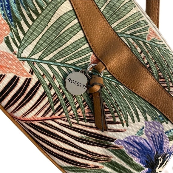 ROSETTI Women Tropical Palm Leaf Floral Pattern Shoulder Bag Purse - Picture 5 of 7